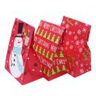 5Pcs Snowflake Merry Christmas Paper Bag Snowman Food Cookie Christmas_1